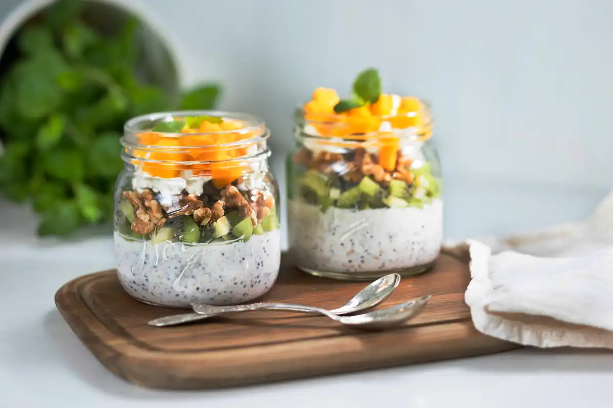 Kjøleskapsgrøt med cottage cheese og vanilje